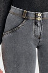 WR.UP® Denim - Mid Rise - Full Length - Grey + Yellow Stitching 7
