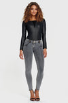 WR.UP® Denim - Mid Rise - Full Length - Grey + Yellow Stitching 6