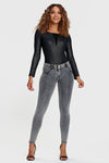 WR.UP® Denim - Mid Rise - Full Length - Grey + Yellow Stitching 6
