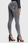 WR.UP® Denim - Mid Rise - Full Length - Grey + Yellow Stitching 1