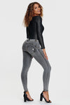 WR.UP® Denim - Mid Rise - Full Length - Grey + Yellow Stitching 5