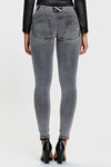 WR.UP® Denim - Mid Rise - Full Length - Grey + Yellow Stitching 4