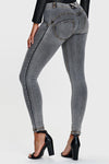WR.UP® Denim - Mid Rise - Full Length - Grey + Yellow Stitching 3