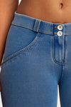 WR.UP® Denim - Mid Rise - Full Length - Light Blue + Yellow Stitching 11