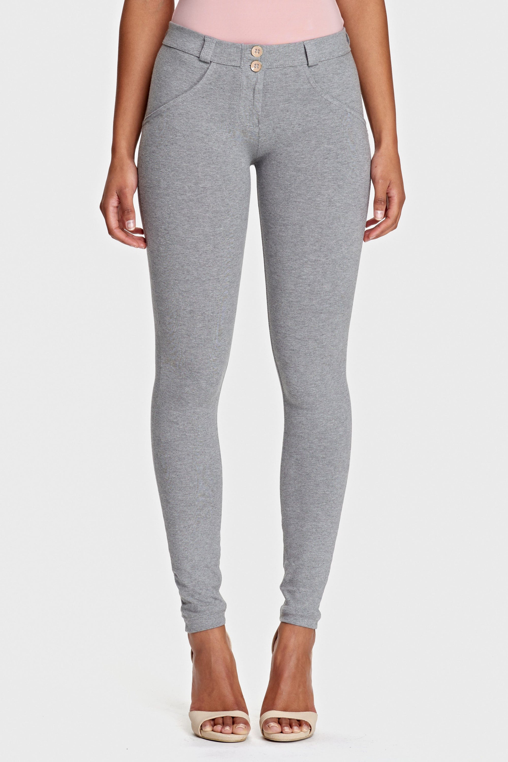 WR.UP® Fashion - Mid Rise - Full Length - Melange Grey 2
