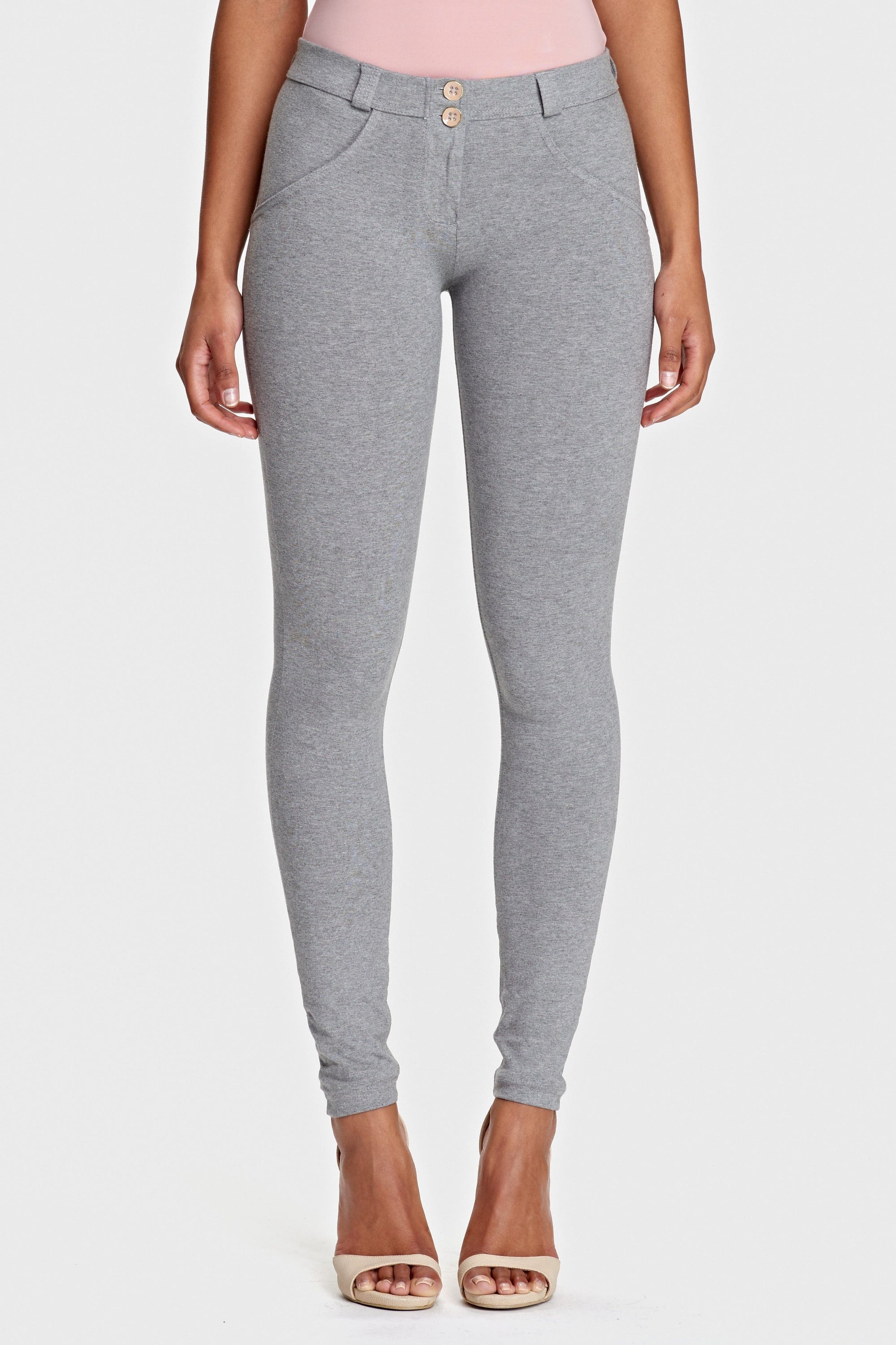 WR.UP® Fashion - Mid Rise - Full Length - Melange Grey 2