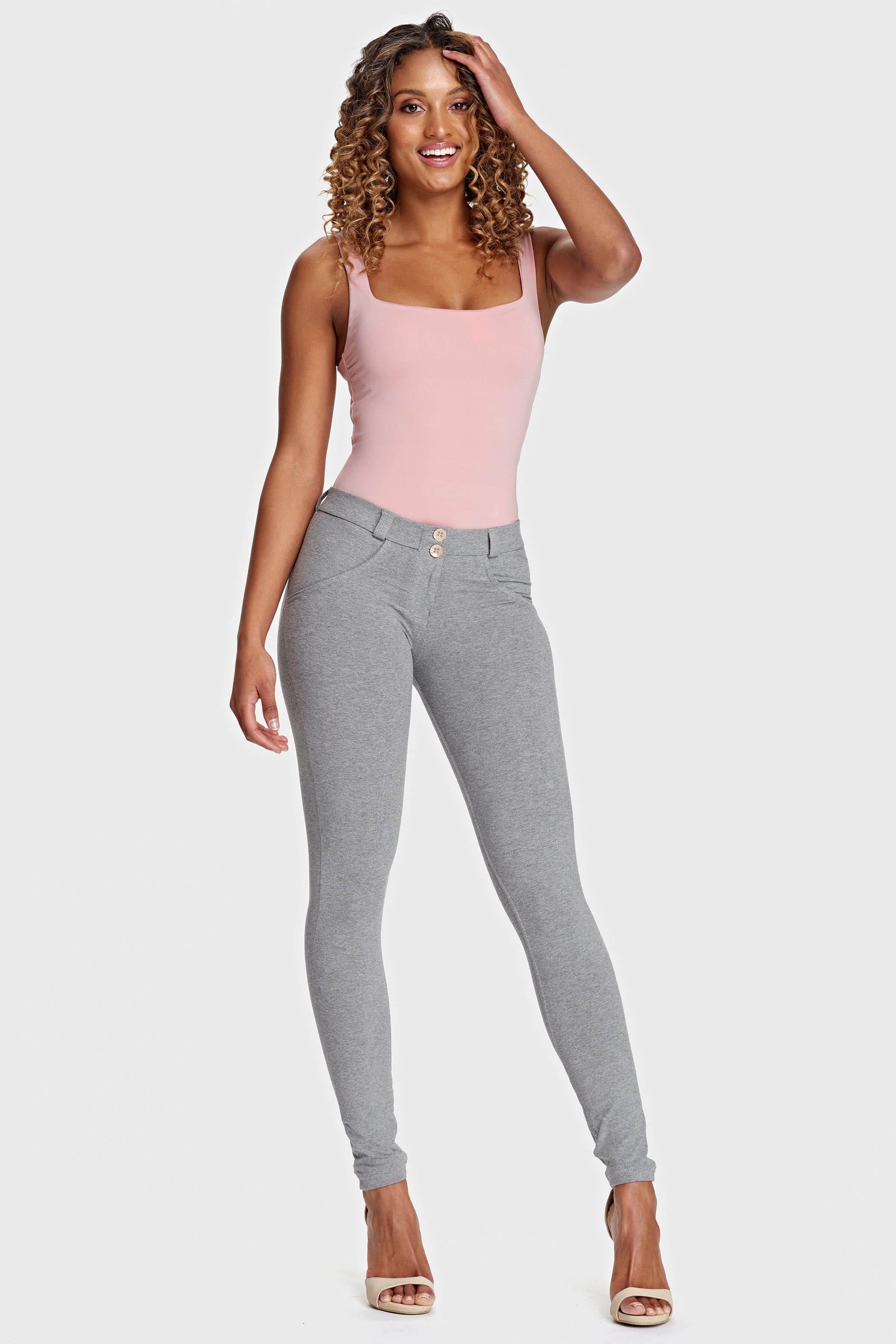 WR.UP® Fashion - Mid Rise - Full Length - Melange Grey 6