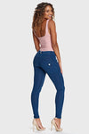 WR.UP® Denim - Mid Rise - Full Length - Dark Blue + Blue Stitching 9
