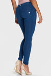 WR.UP® Denim - Mid Rise - Full Length - Dark Blue + Blue Stitching 7