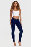 WR.UP® Denim - Mid Rise - Full Length - Dark Blue + Yellow Stitching 7