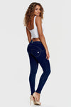 WR.UP® Denim - Mid Rise - Full Length - Dark Blue + Yellow Stitching 6