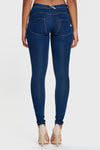 WR.UP® Denim - Mid Rise - Full Length - Dark Blue + Yellow Stitching 6