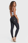 WR.UP® Denim - Mid Rise - Full Length - Black + Yellow Stitching 6