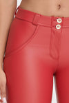 WR.UP® Faux Leather - Mid Rise - Full Length - Red 8
