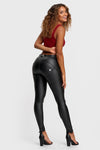 WR.UP® Faux Leather - Mid Rise - Full Length - Black 6