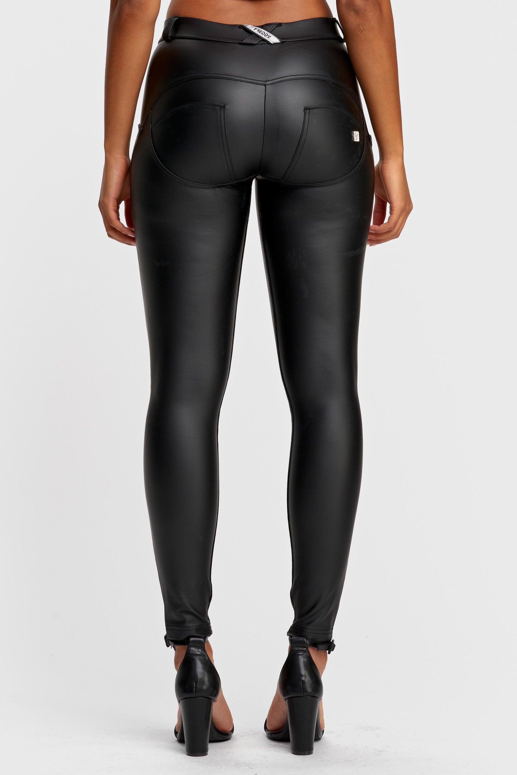 WR.UP® Faux Leather - Mid Rise - Full Length - Black 3
