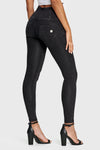 WR.UP® Denim - 3 Button High Waisted - Full Length - Black + Black Stitching 1
