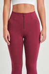 WR.UP® Fashion - High Waisted - Full Length - Burgundy 6