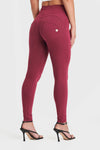 WR.UP® Fashion - High Waisted - Full Length - Burgundy 4