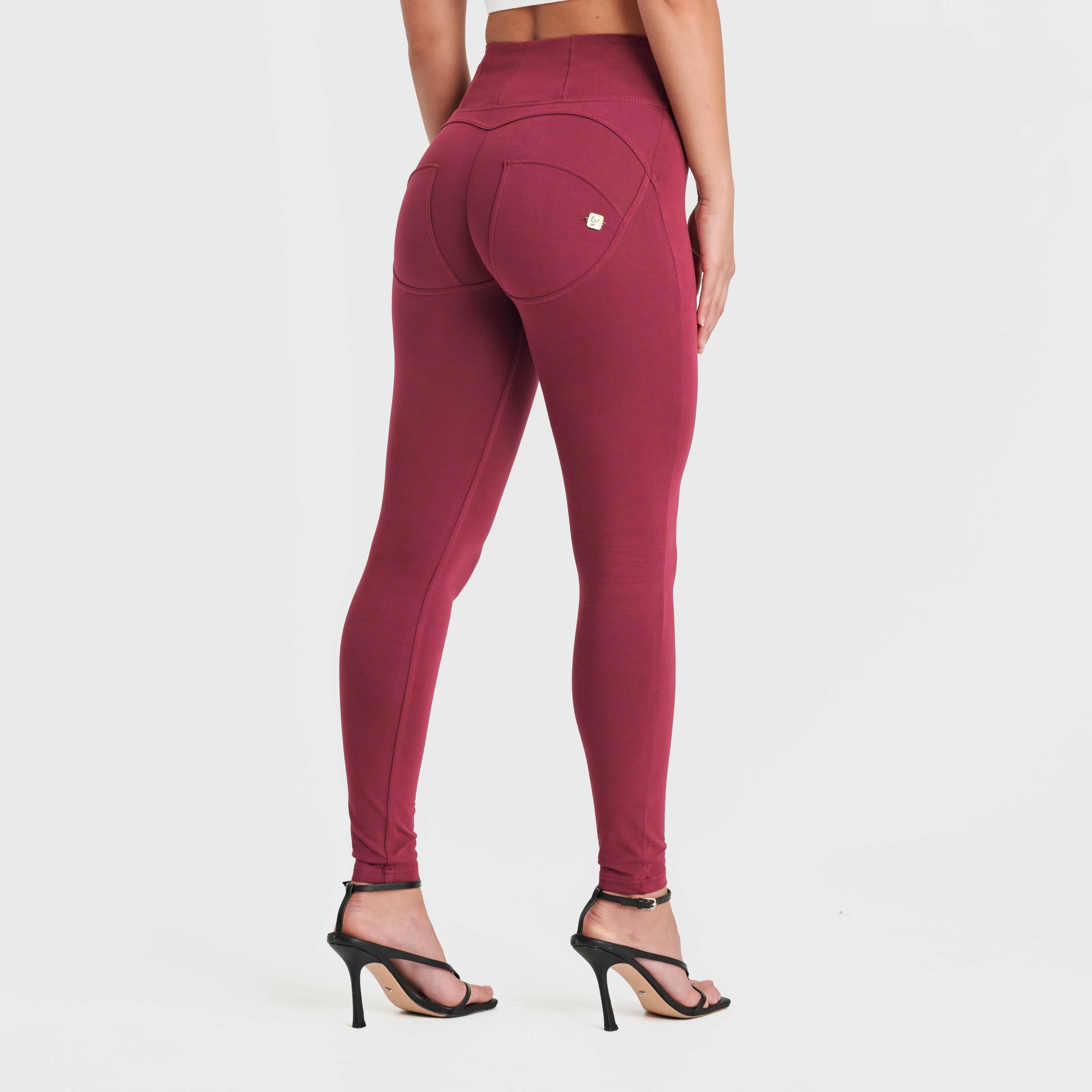 WR.UP® Fashion - High Waisted - Full Length - Burgundy 3