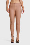 WR.UP® Faux Leather - High Waisted - Full Length - Mocha 8