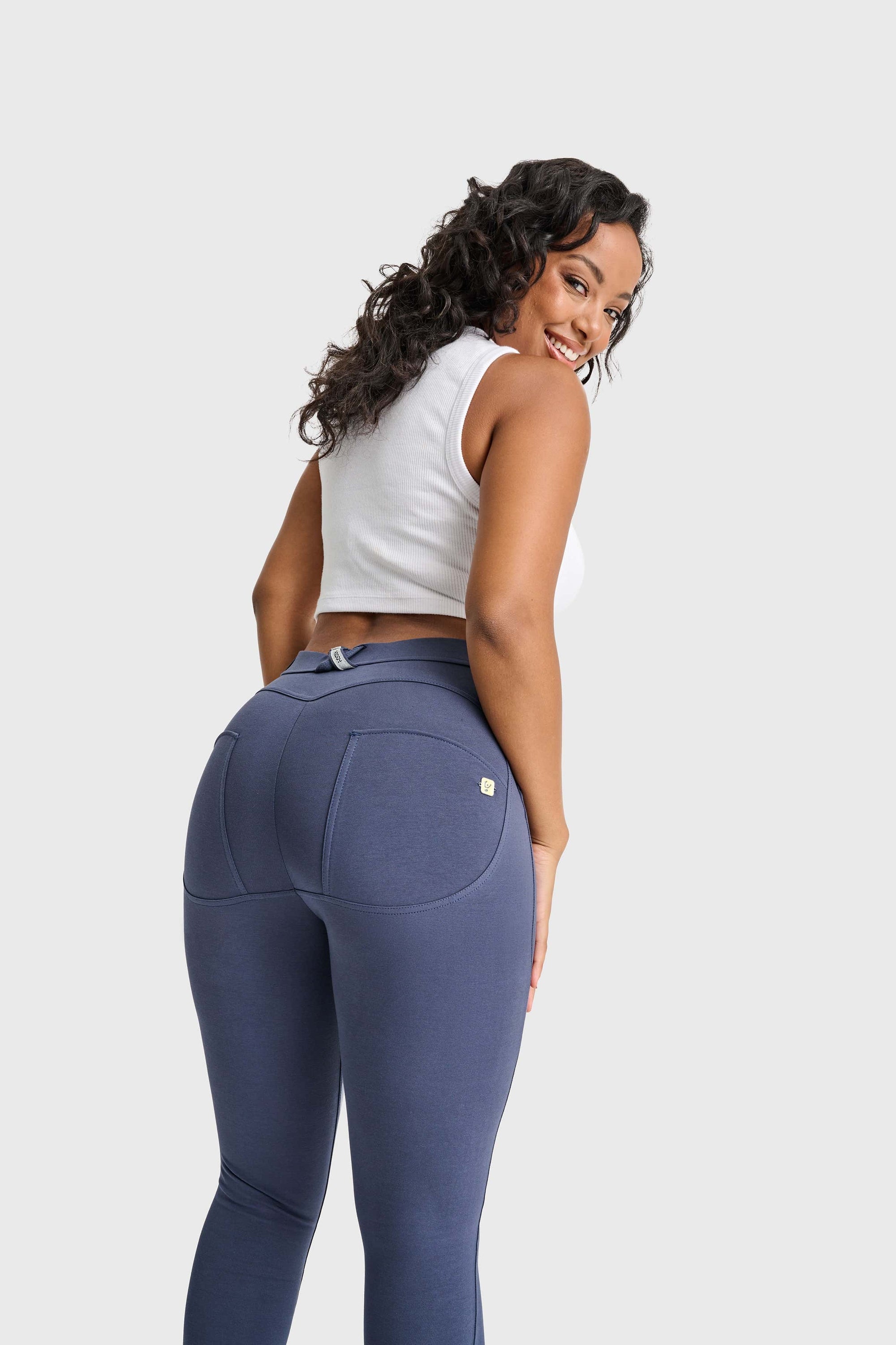 WR.UP® Curvy Fashion - High Waisted - Full Length - Indigo Blue 3