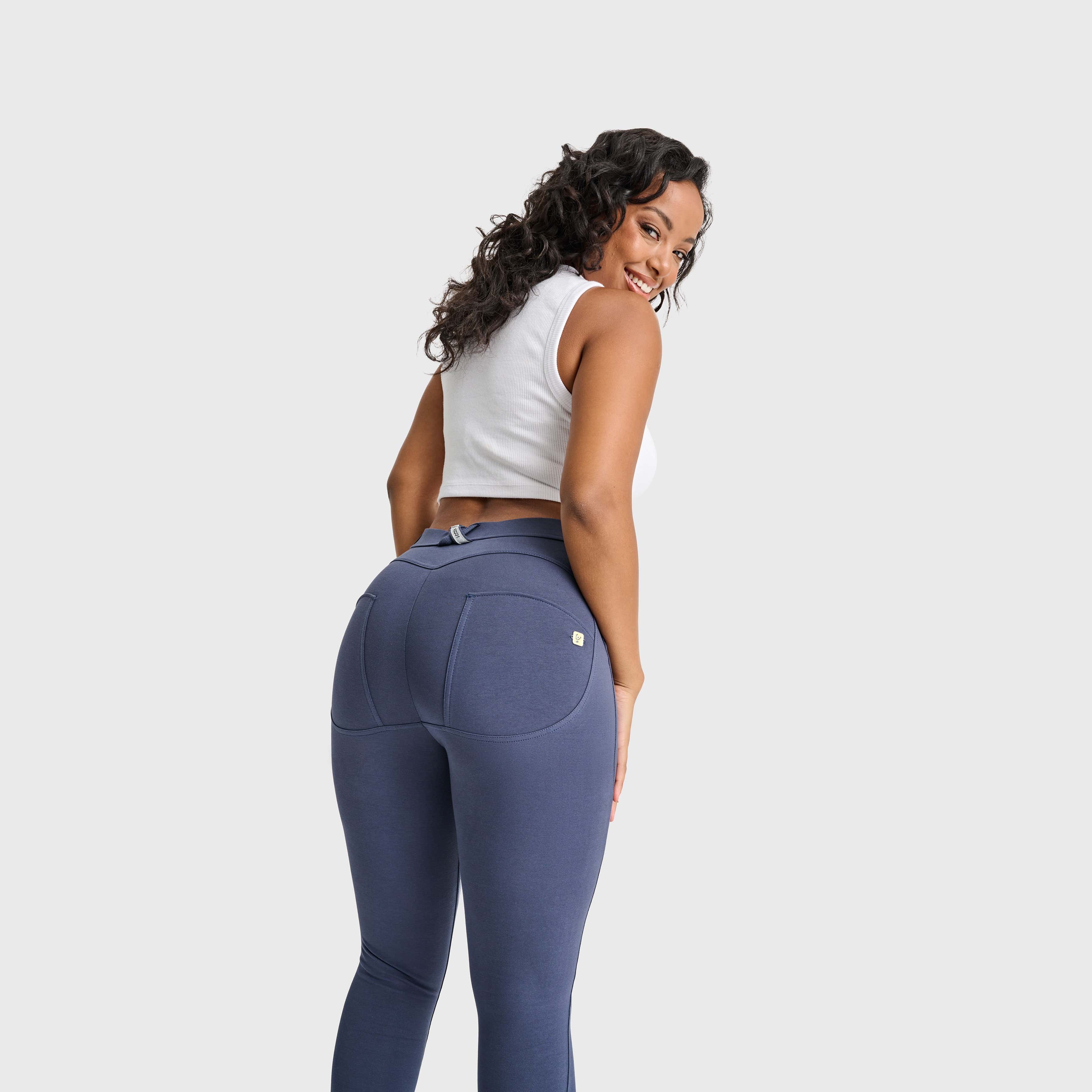 WR.UP® Curvy Fashion - High Waisted - Full Length - Indigo Blue 3