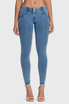 WR.UP® Denim - Mid Rise - Full Length - Light Blue + Blue Stitching 3