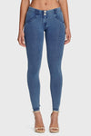 WR.UP® Denim - Mid Rise - 7/8 Length - Light Blue + Blue Stitching 3