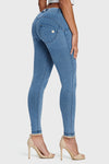 WR.UP® Denim - Mid Rise - Full Length - Light Blue + Blue Stitching 5