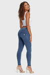 WR.UP® Denim - Mid Rise - 7/8 Length - Light Blue + Blue Stitching 9