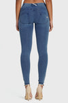 WR.UP® Denim - Mid Rise - 7/8 Length - Light Blue + Blue Stitching 5
