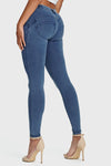 WR.UP® Denim - Mid Rise - 7/8 Length - Light Blue + Blue Stitching 6