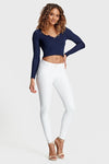 WR.UP® Faux Leather - Mid Rise - Full Length - White 5
