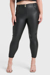 WR.UP® Curvy Faux Leather - High Waisted - 7/8 Length - Black 7