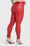 WR.UP® Curvy Faux Leather - High Waisted - Full Length - Red 1