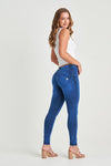 WR.UP® Denim - Mid Rise - Full Length - Cobalt Blue + Blue Stitching 1