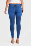 WR.UP® Denim - Mid Rise - Full Length - Cobalt Blue + Blue Stitching 3