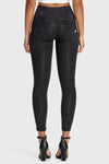 WR.UP® Denim - 3 Button High Waisted - 7/8 Length - Black + Black Stitching 5