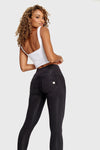 WR.UP® Denim - 3 Button High Waisted - 7/8 Length - Black + Black Stitching 3