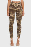 WR.UP® Fashion 3 Button - High Waisted - 7/8 Length - Brown Camo 5