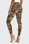 WR.UP® Fashion 3 Button - High Waisted - 7/8 Length - Brown Camo 7