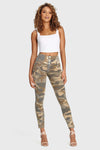 WR.UP® Fashion 3 Button - High Waisted - 7/8 Length - Sand Camo 6
