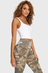 WR.UP® Fashion 3 Button - High Waisted - 7/8 Length - Sand Camo 4
