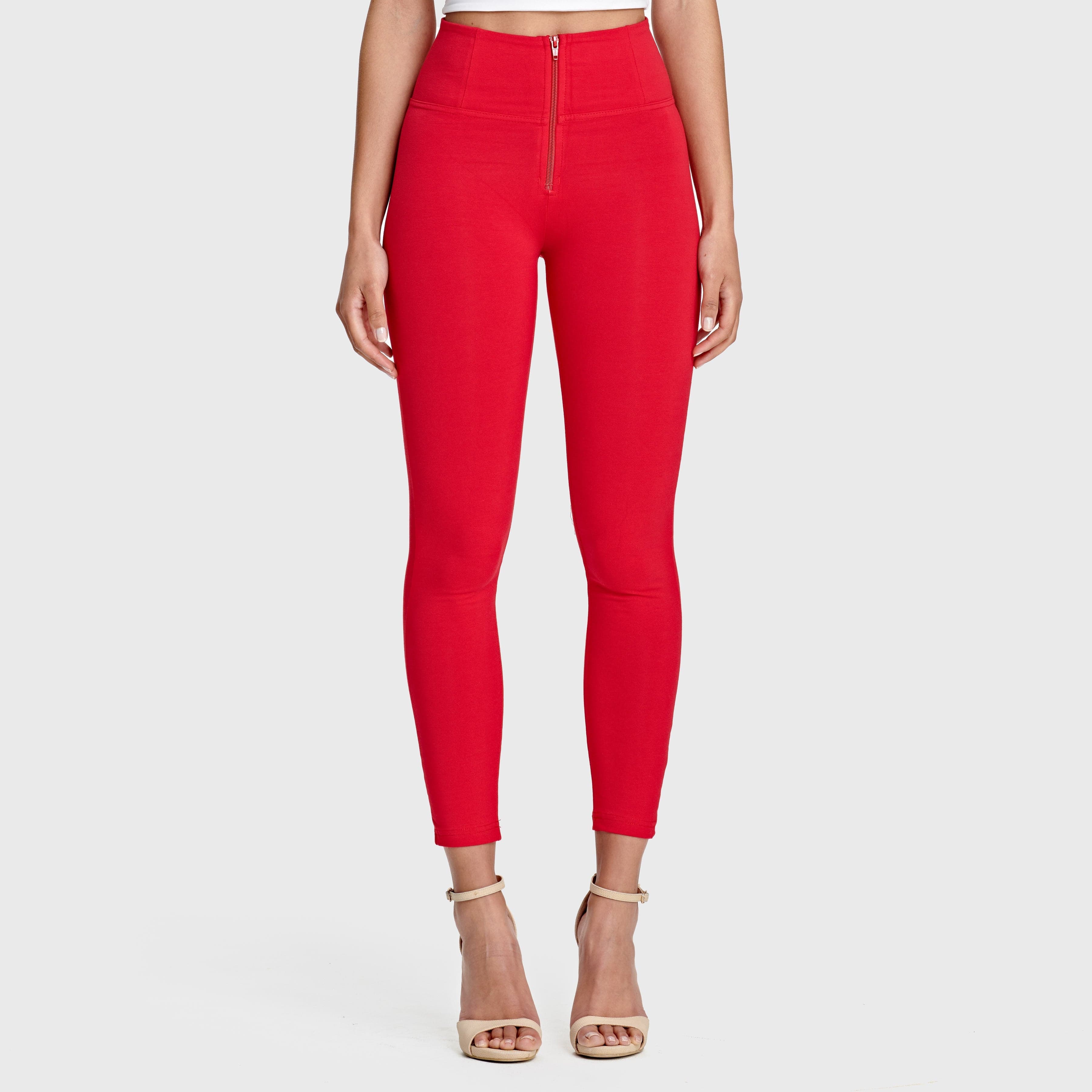 WR.UP® Fashion - High Waisted - 7/8 Length - Red 2