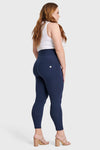 WR.UP® Curvy Fashion - Zip High Waisted - 7/8 Length - Navy Blue 7