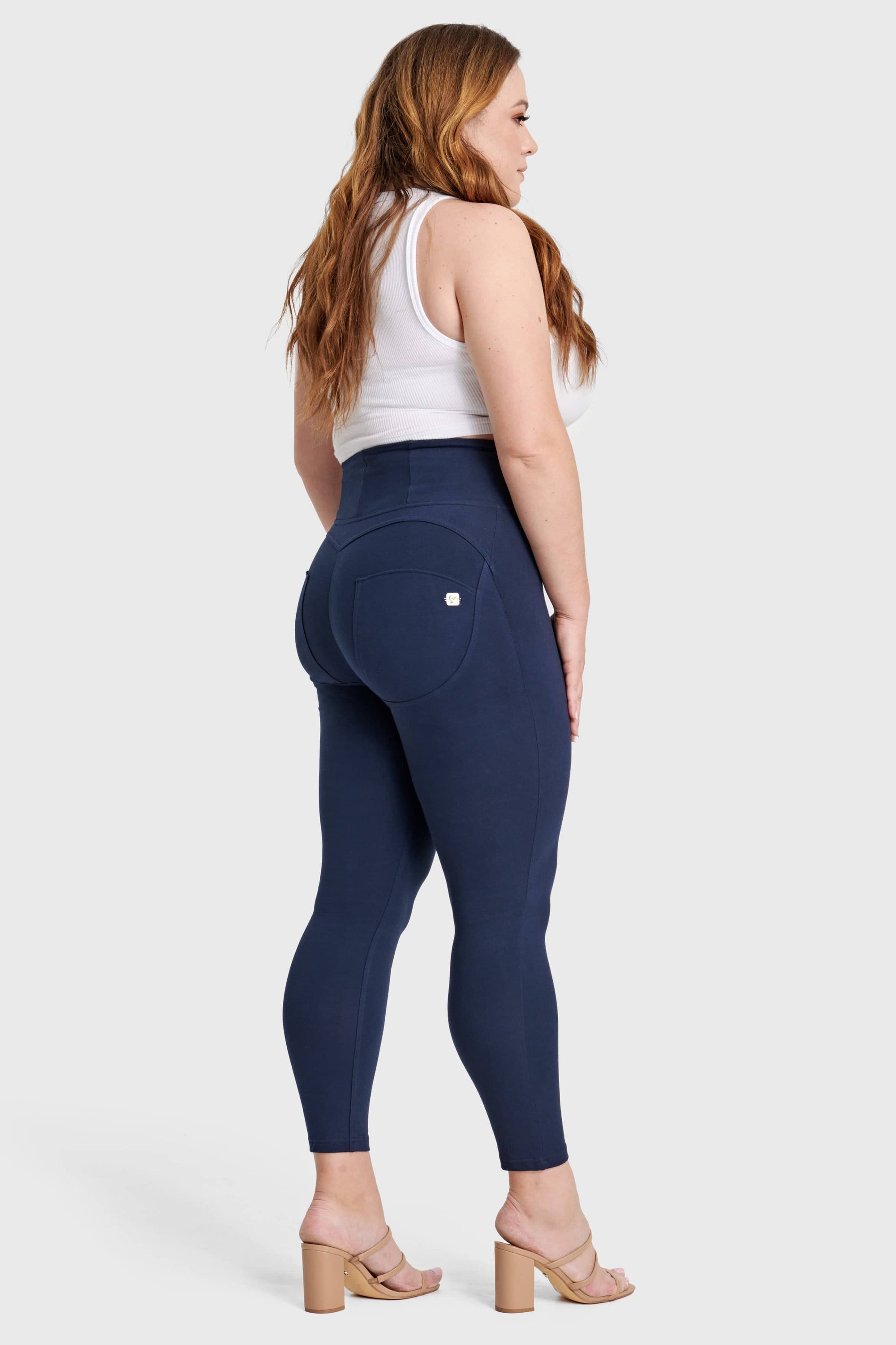 WR.UP® Curvy Fashion - Zip High Waisted - 7/8 Length - Navy Blue 7
