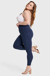 WR.UP® Curvy Fashion - Zip High Waisted - 7/8 Length - Navy Blue 6