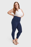 WR.UP® Curvy Fashion - Zip High Waisted - 7/8 Length - Navy Blue 5