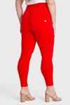 WR.UP® Curvy Fashion - Zip High Waisted - 7/8 Length - Red 1